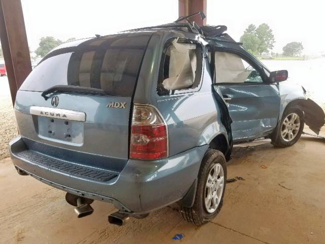 2HNYD18645H513898 - 2005 ACURA MDX TOURIN BLUE photo 4