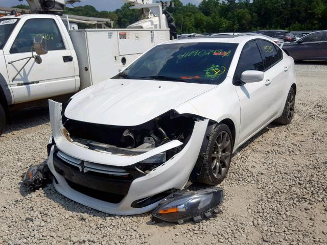 1C3CDFBA3DD219466 - 2013 DODGE DART SXT WHITE photo 2