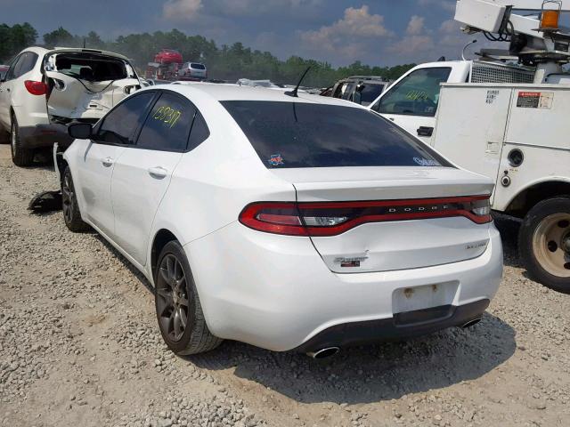 1C3CDFBA3DD219466 - 2013 DODGE DART SXT WHITE photo 3