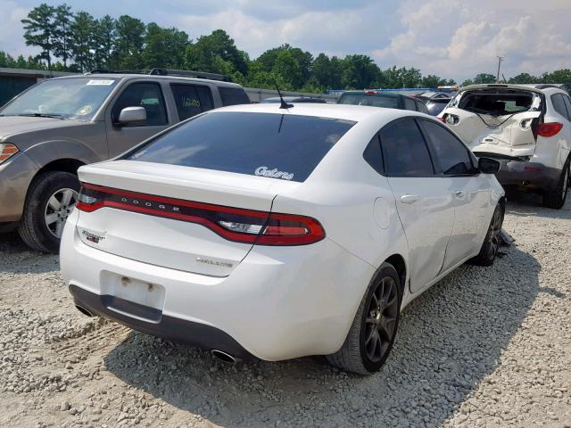 1C3CDFBA3DD219466 - 2013 DODGE DART SXT WHITE photo 4