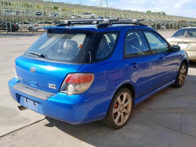 JF1GG79656G814743 - 2006 SUBARU IMPREZA WR BLUE photo 4