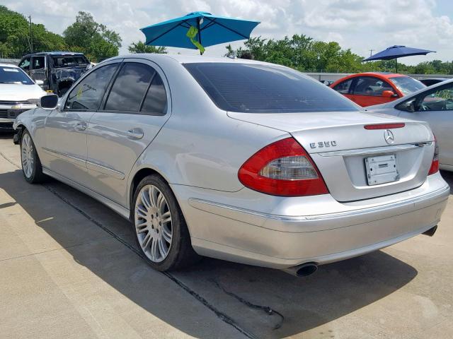 WDBUF56X68B303980 - 2008 MERCEDES-BENZ E 350 SILVER photo 3