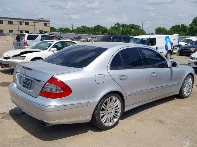 WDBUF56X68B303980 - 2008 MERCEDES-BENZ E 350 SILVER photo 4