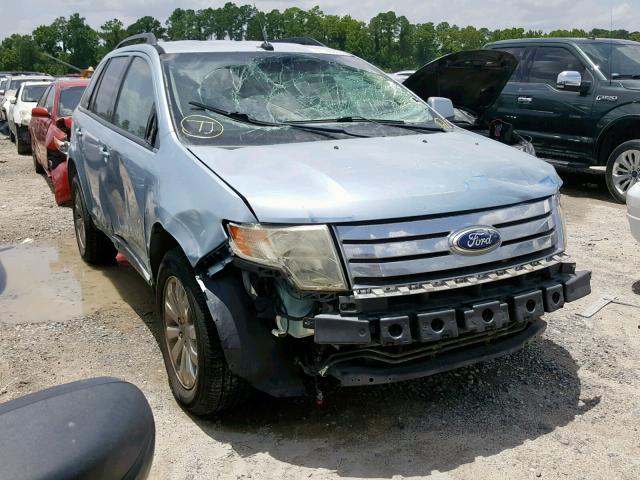 2FMDK38C58BA27681 - 2008 FORD EDGE SEL BLUE photo 1