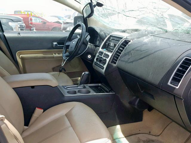 2FMDK38C58BA27681 - 2008 FORD EDGE SEL BLUE photo 5