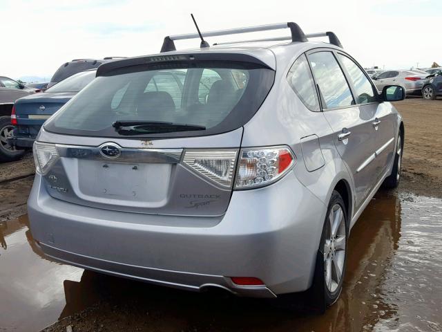 JF1GH63629G819192 - 2009 SUBARU IMPREZA OU SILVER photo 4