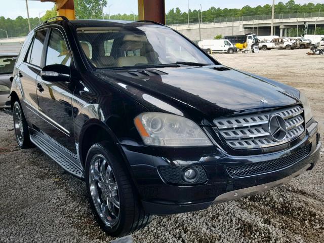 4JGBB86E67A236690 - 2007 MERCEDES-BENZ ML 350 BLACK photo 1