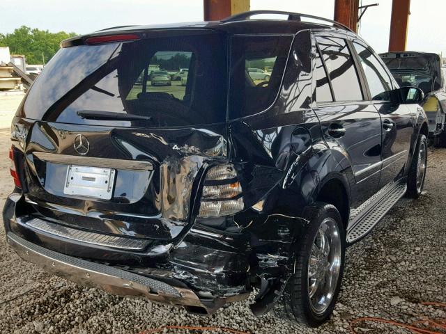 4JGBB86E67A236690 - 2007 MERCEDES-BENZ ML 350 BLACK photo 4