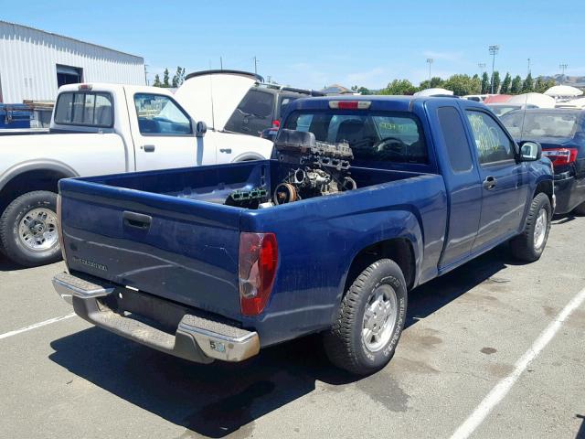 1GCCS198568317644 - 2006 CHEVROLET COLORADO BLUE photo 4