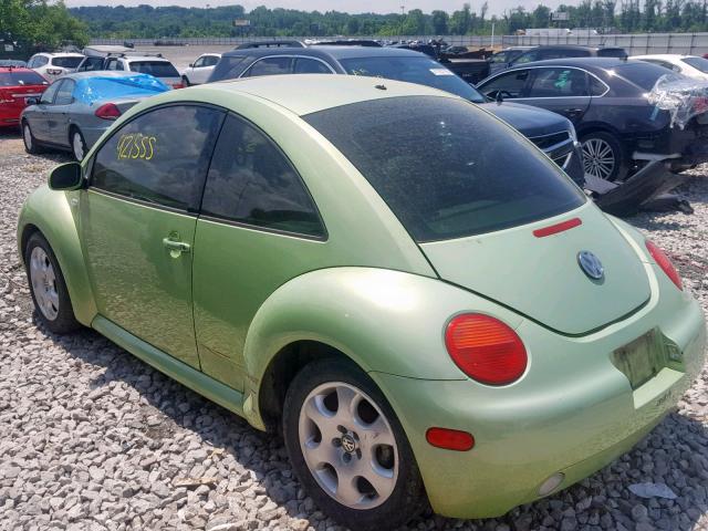 3VWCB21C22M409304 - 2002 VOLKSWAGEN NEW BEETLE GREEN photo 3