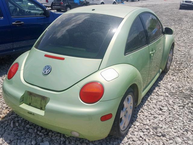 3VWCB21C22M409304 - 2002 VOLKSWAGEN NEW BEETLE GREEN photo 4