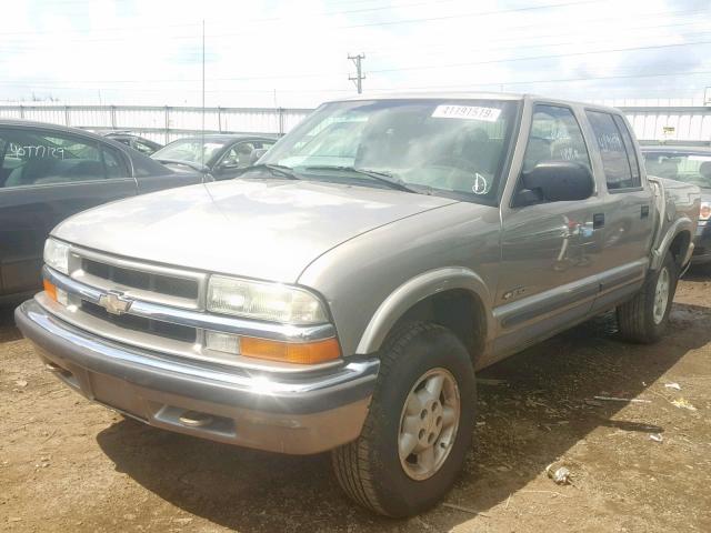 1GCDT13W52K239677 - 2002 CHEVROLET S TRUCK S1 BEIGE photo 2