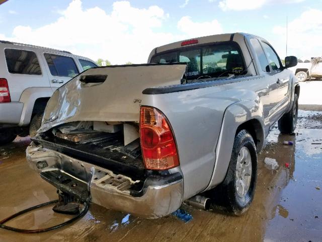 5TETU62N56Z230378 - 2006 TOYOTA TACOMA PRE SILVER photo 4