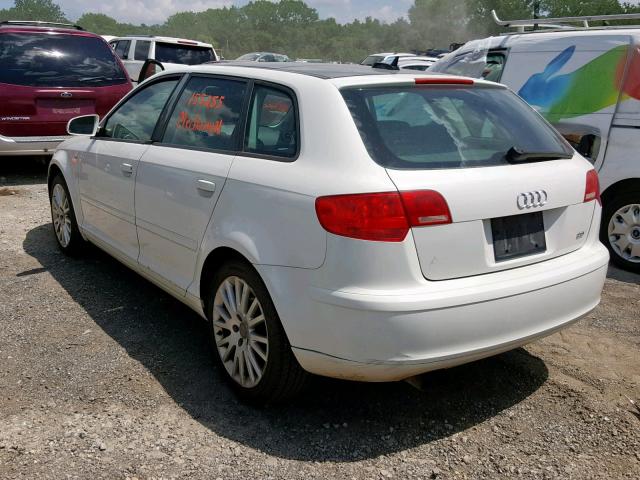 WAUNF78P56A002566 - 2006 AUDI A3 2.0 PRE WHITE photo 3