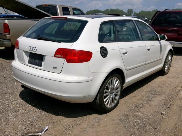 WAUNF78P56A002566 - 2006 AUDI A3 2.0 PRE WHITE photo 4