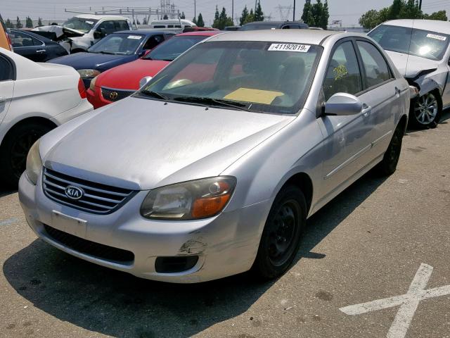 KNAFE222595667942 - 2009 KIA SPECTRA EX SILVER photo 2