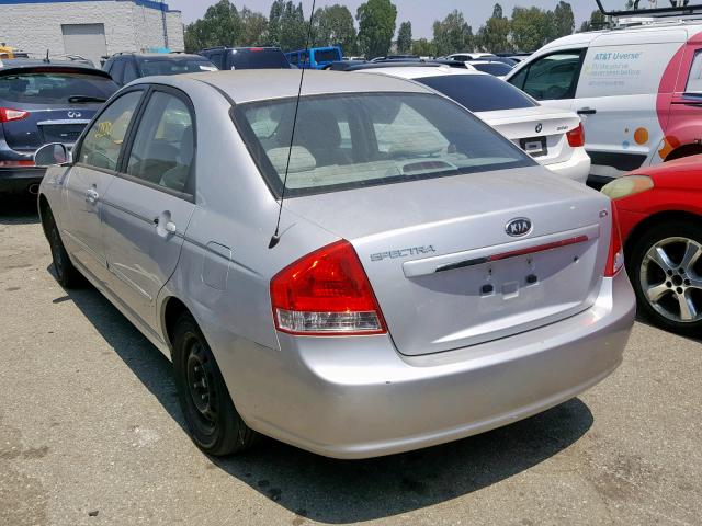 KNAFE222595667942 - 2009 KIA SPECTRA EX SILVER photo 3