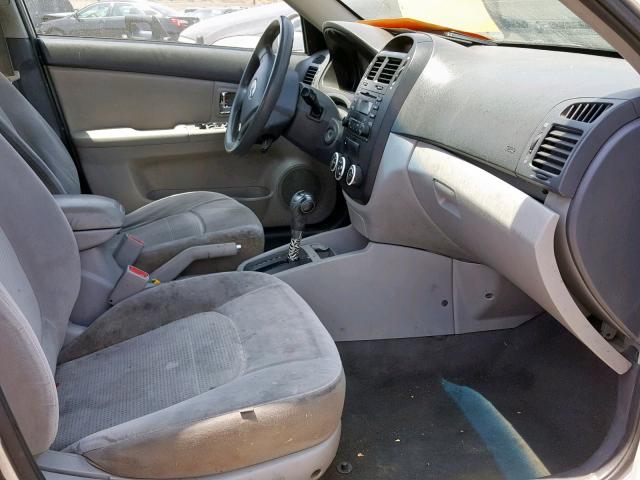 KNAFE222595667942 - 2009 KIA SPECTRA EX SILVER photo 5