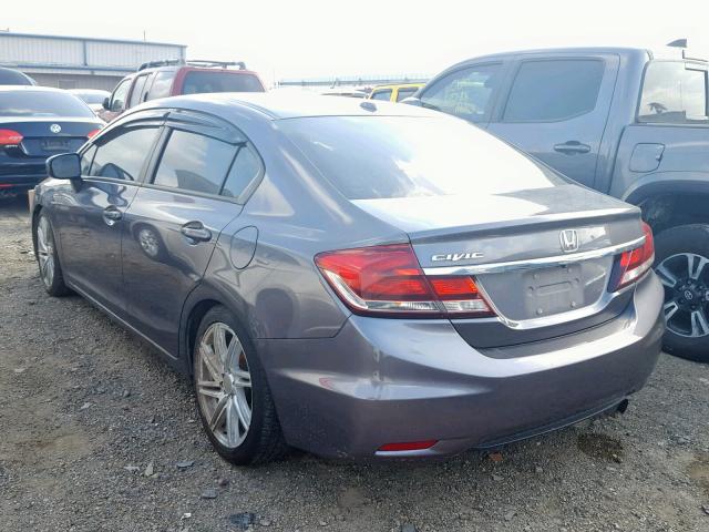 19XFB2F92FE072372 - 2015 HONDA CIVIC EXL 灰色 照片 3