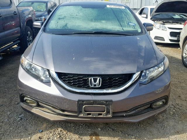 19XFB2F92FE072372 - 2015 HONDA CIVIC EXL 灰色 照片 9