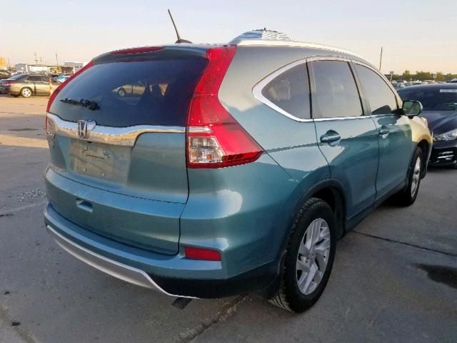 2HKRM3H78GH534410 - 2016 HONDA CR-V EXL BLUE photo 4