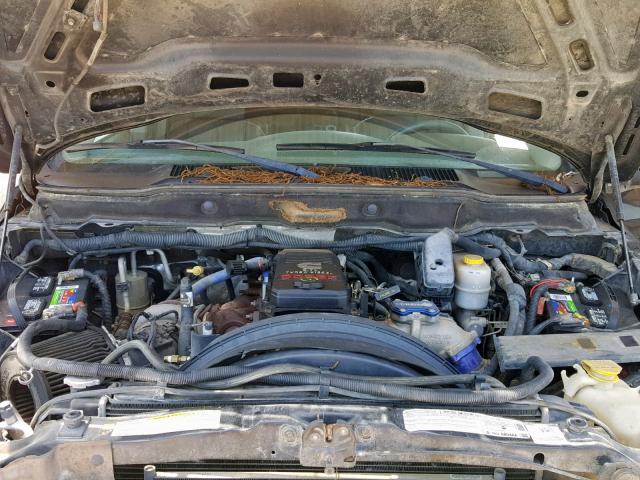 3D7KS28A58G222364 - 2008 DODGE RAM 2500 S შავი ფოტო 7
