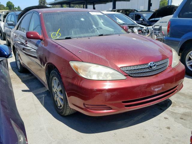 JTDBE30K320059110 - 2002 TOYOTA CAMRY LE RED photo 1