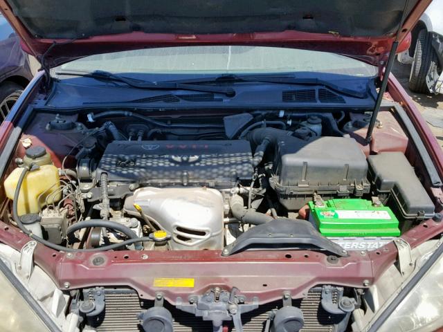 JTDBE30K320059110 - 2002 TOYOTA CAMRY LE RED photo 7