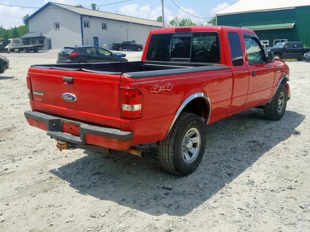 1FTZR45E28PA36364 - 2008 FORD RANGER SUP RED photo 4