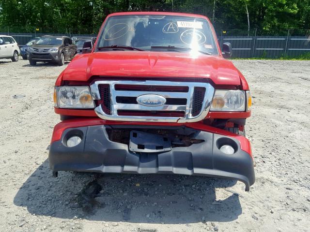 1FTZR45E28PA36364 - 2008 FORD RANGER SUP RED photo 9