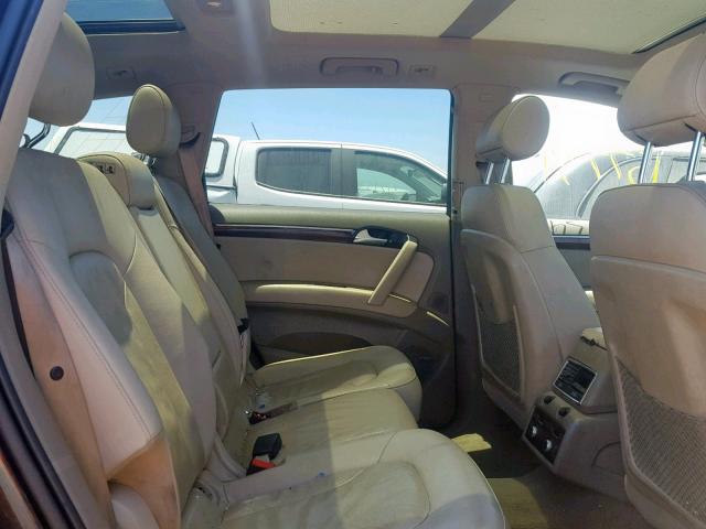 WA1BY74L78D028987 - 2008 AUDI Q7 3.6 QUA GRAY photo 6