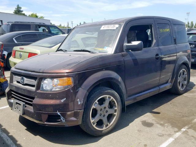 5J6YH18918L003465 - 2008 HONDA ELEMENT SC PURPLE photo 2