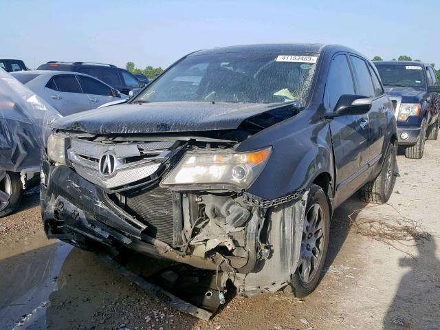 2HNYD28278H512929 - 2008 ACURA MDX BLACK photo 2