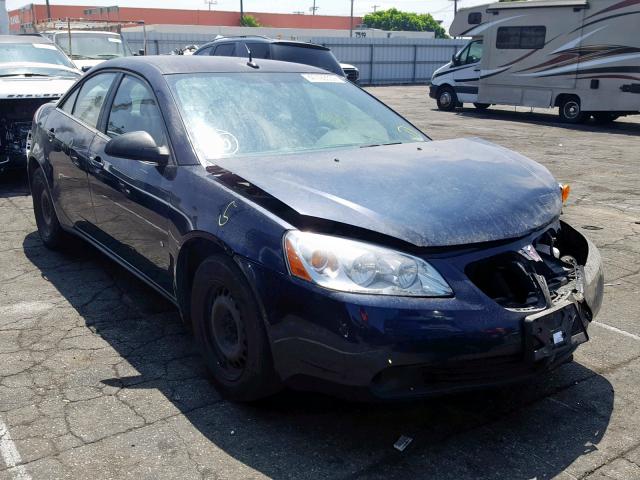 1G2ZF57B784163702 - 2008 PONTIAC G6 VALUE L BLUE photo 1