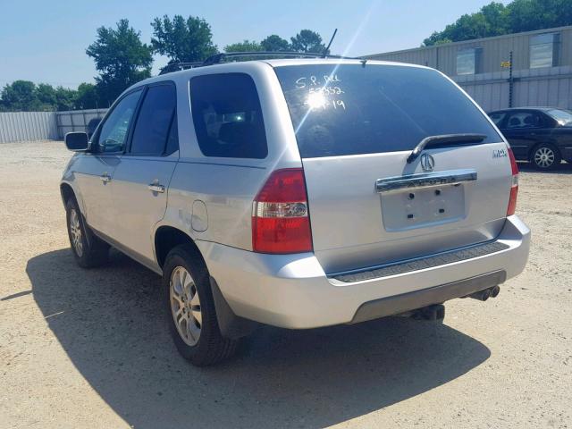 2HNYD18823H553332 - 2003 ACURA MDX TOURIN SILVER photo 3