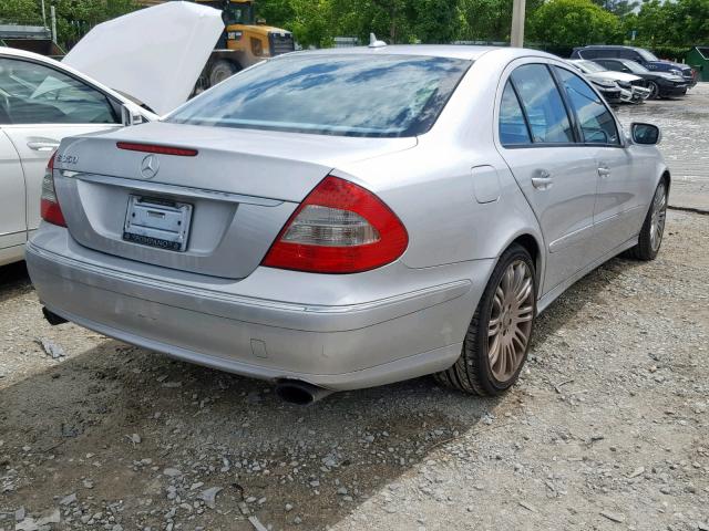 WDBUF56X38B258710 - 2008 MERCEDES-BENZ E 350 SILVER photo 4