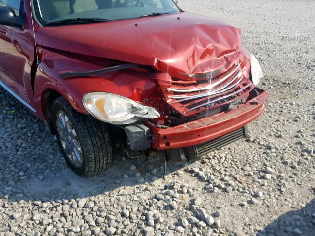 3A8FY68807T533679 - 2007 CHRYSLER PT CRUISER RED photo 9