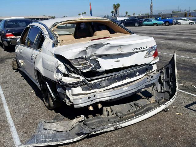 WBAHN83586DT26802 - 2006 BMW 750 LI WHITE photo 3