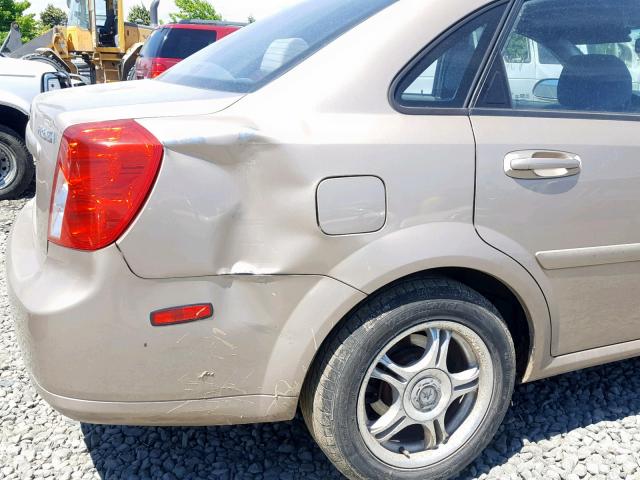 KL5JJ56Z26K314840 - 2006 SUZUKI FORENZA PR GOLD photo 9