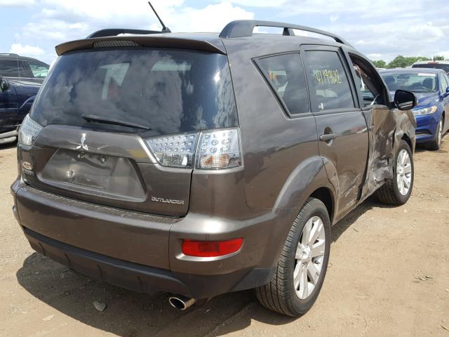 JA4AS3AW8AZ015579 - 2010 MITSUBISHI OUTLANDER BROWN photo 4