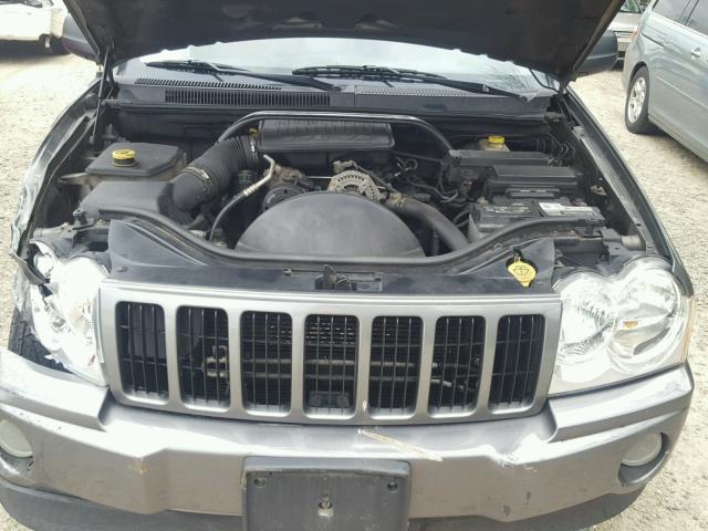 1J8GR48K67C695507 - 2007 JEEP GRAND CHER GRAY photo 7