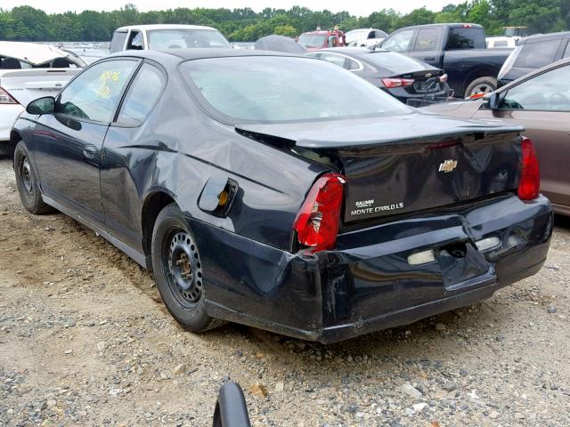 2G1WJ15K879388661 - 2007 CHEVROLET MONTE CARL BLACK photo 3