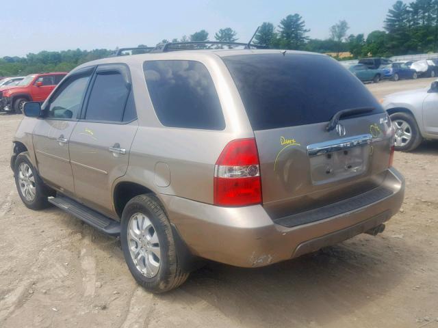 2HNYD18673H531048 - 2003 ACURA MDX TOURIN GOLD photo 3