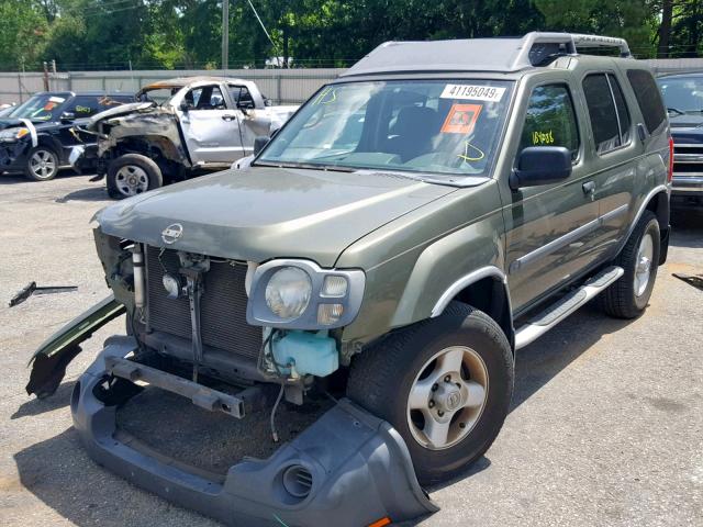 5N1ED28T23C629312 - 2003 NISSAN XTERRA XE GREEN photo 2