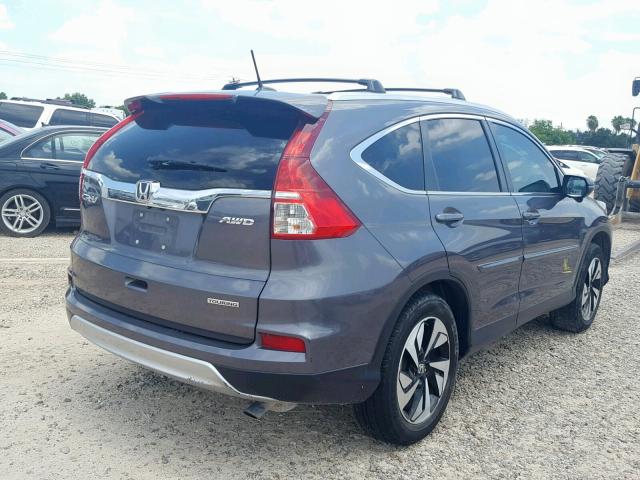 5J6RM4H98GL097327 - 2016 HONDA CR-V TOURI CHARCOAL photo 4