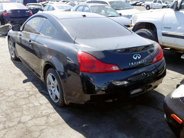 JNKCV64E28M131344 - 2008 INFINITI G37 BASE BLACK photo 3