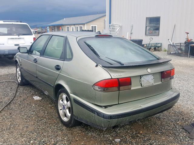 YS3DF58NXX2088477 - 1999 SAAB 9-3 SE GREEN photo 3