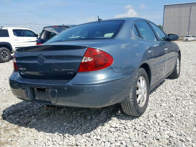 2G4WC582661277779 - 2006 BUICK LACROSSE C BLUE photo 4