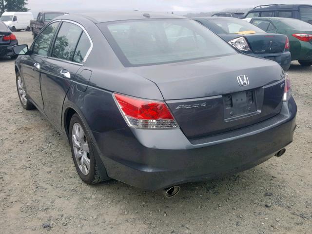 1HGCP36849A003600 - 2009 HONDA ACCORD EXL GRAY photo 3