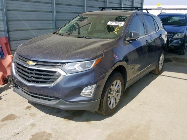 3GNAXJEVXJS527362 - 2018 CHEVROLET EQUINOX LT BLUE photo 2